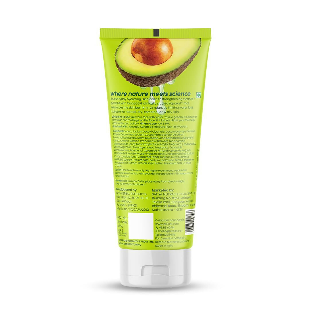PLIX The Plant Fix Avocado Ceramide Moisture Rush Juicy Cleanser and Guava Moisturizer Combo | Grocsy