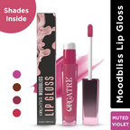 Orgatre MoodBliss Lip Gloss - Muted Violet | Grocsy