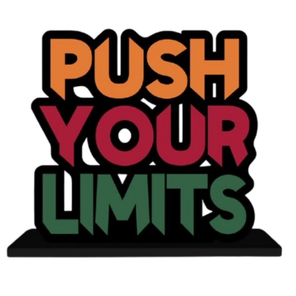 Artvibes Wooden Idols and Figurine Push Your Limit Quotes Table Decoration | Grocsy