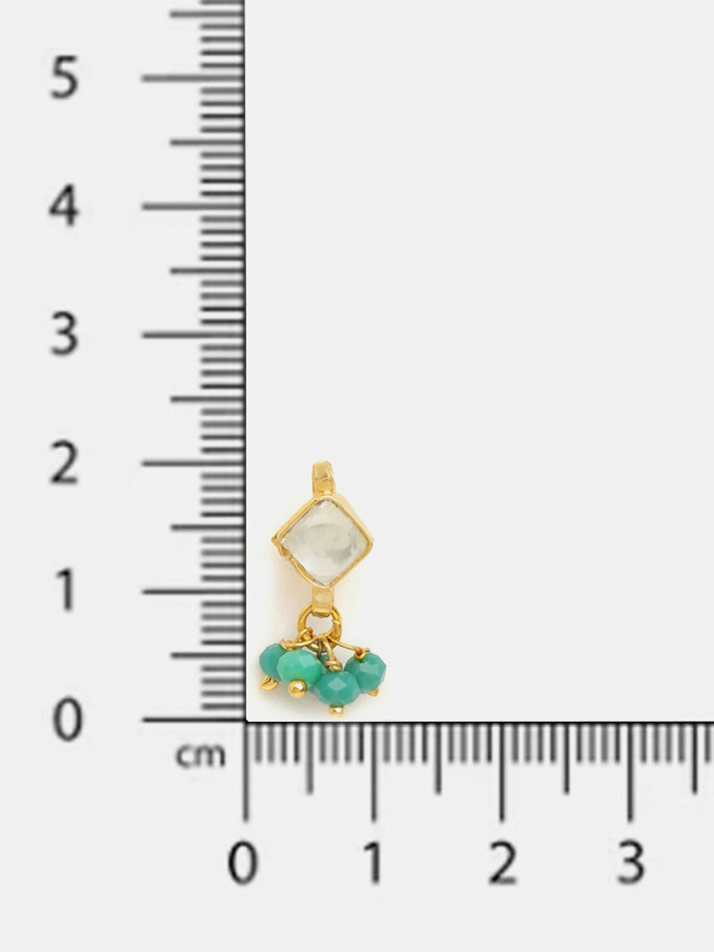 Ruby Raang Diamond Pearl Dangling Earrings | Grocsy