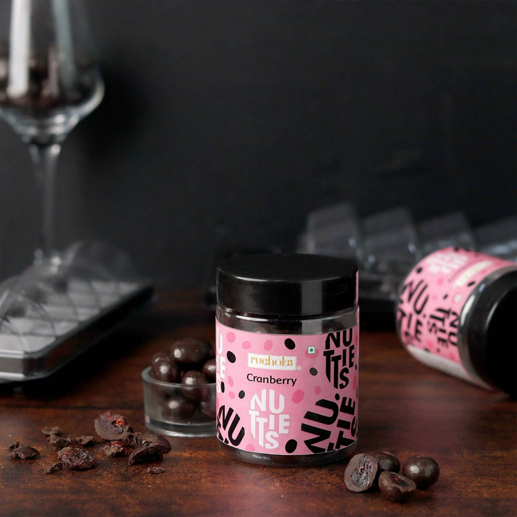 Dibha Ruchoks - Cranberry Dragees Chocolate Coated | Grocsy