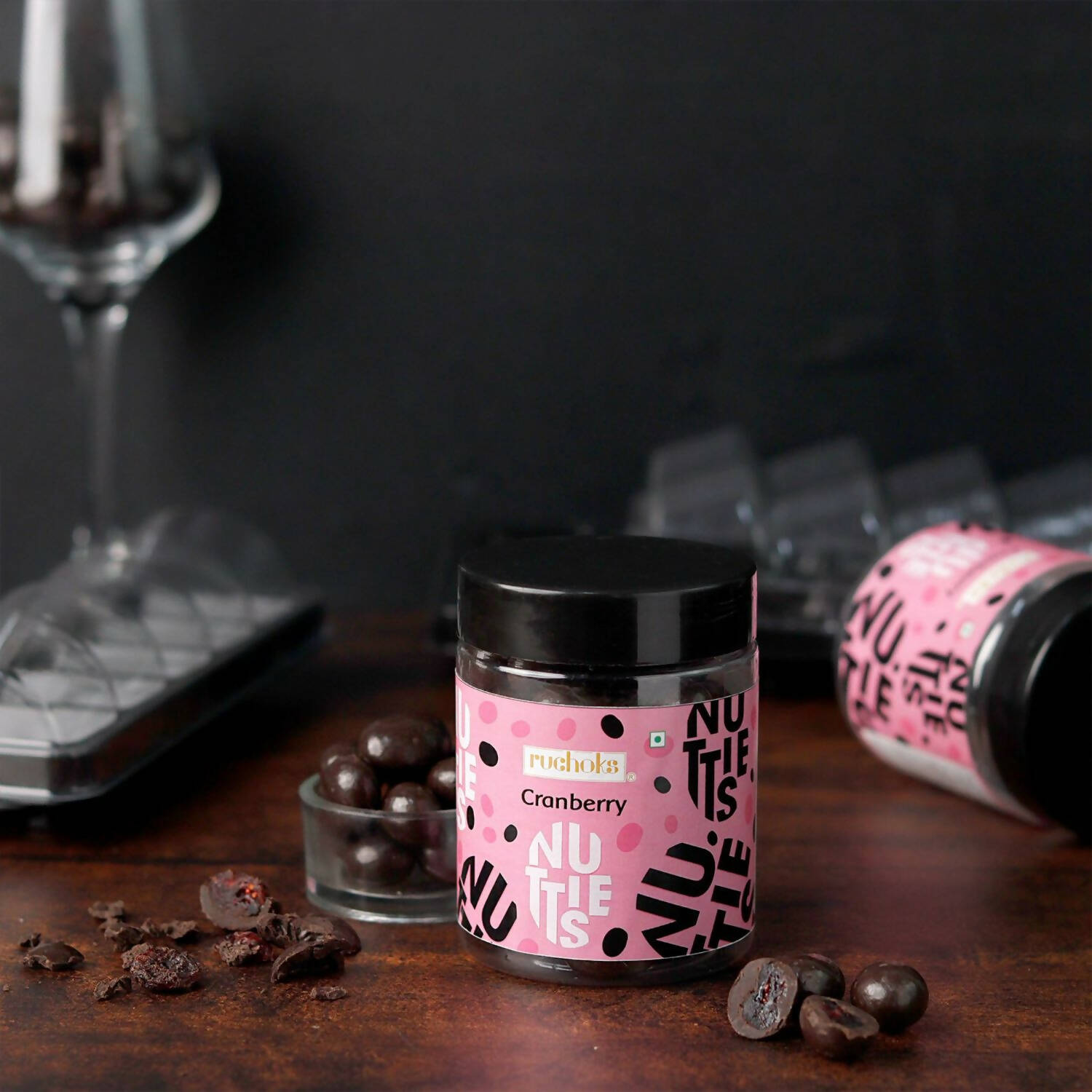 Dibha Ruchoks - Cranberry Dragees Chocolate Coated | Grocsy