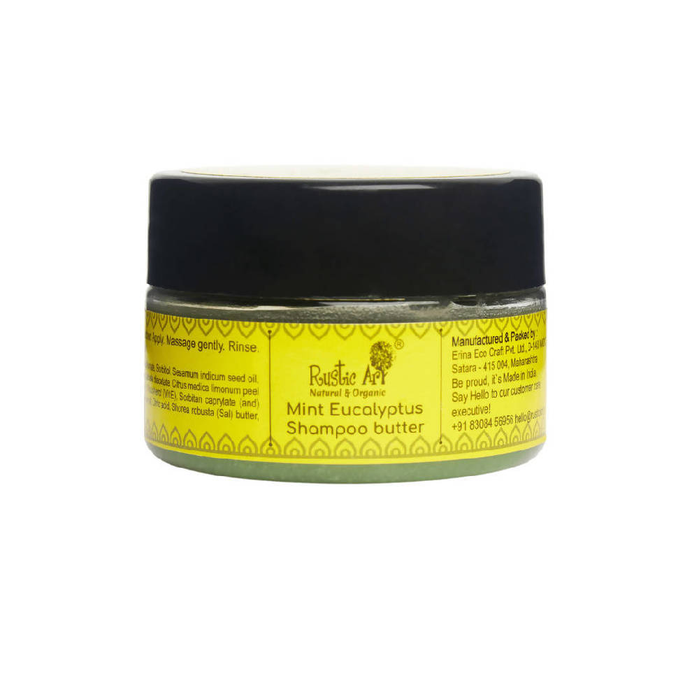 Rustic Art Mint Eucalyptus Shampoo Butter | Grocsy