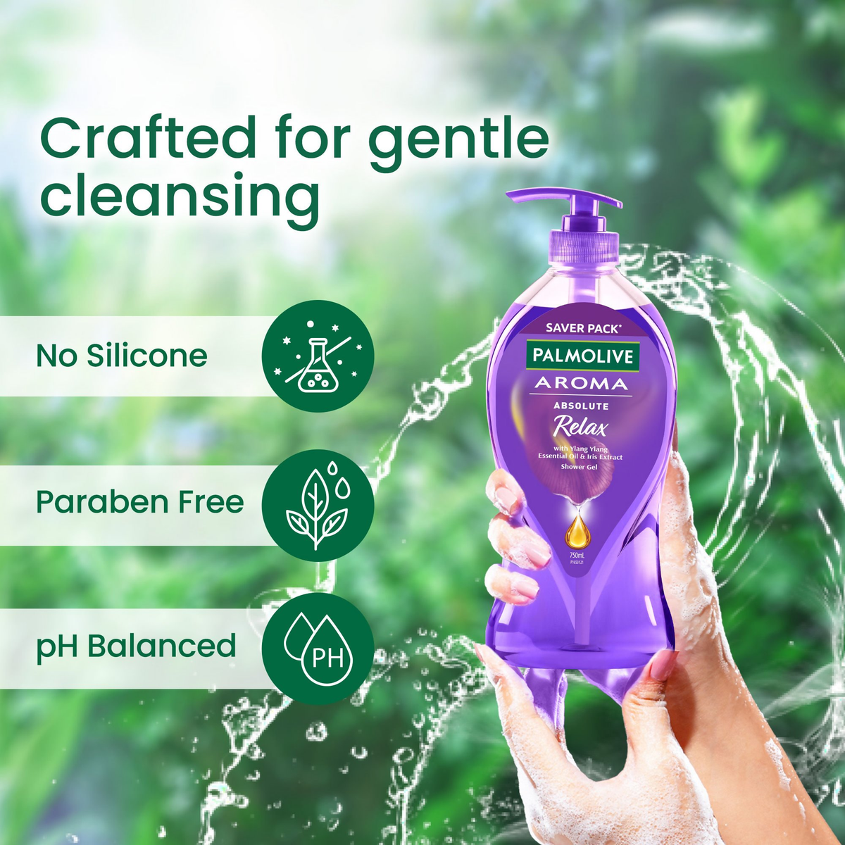 Palmolive Aroma Absolute Relax, Moisturizing Body Wash | Grocsy