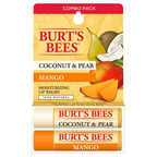 Burt's Bees Natural Moisturizing Lip Balms (Coconut & Pear and Mango) | Grocsy