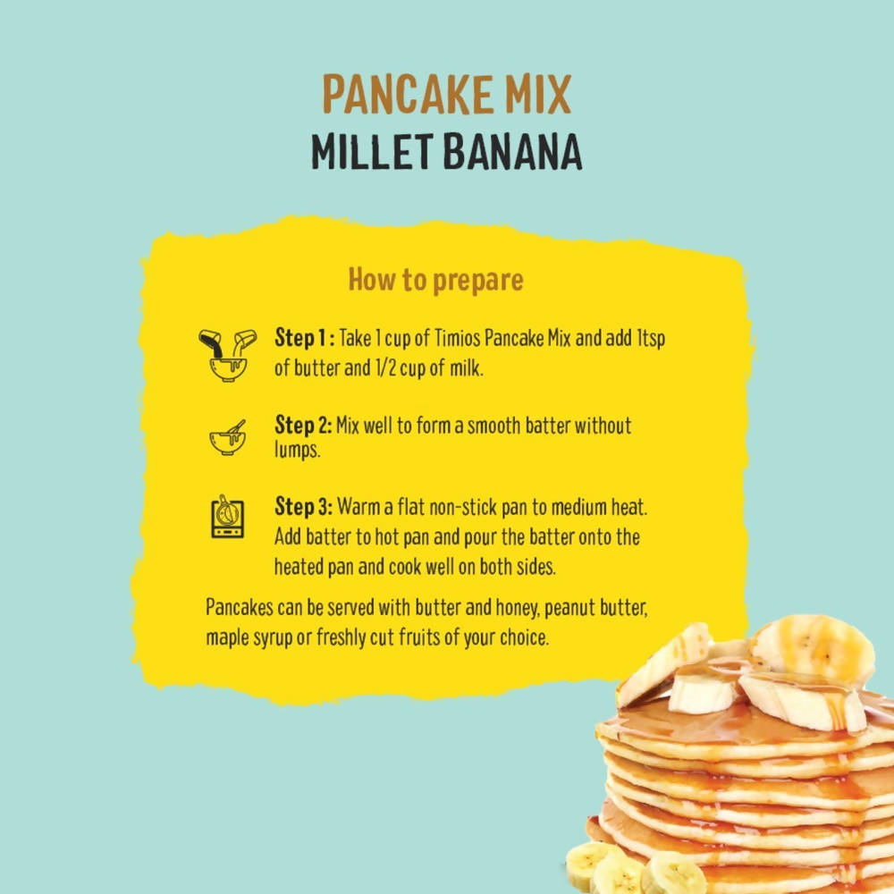 Timios Banana Millet Pancake with Vanilla | Grocsy