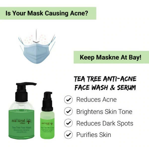 Natural Vibes Ayurvedic Tea Tree Face Wash | Grocsy