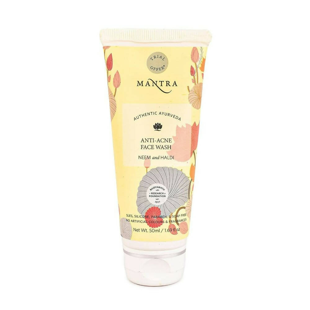 Mantra Herbal Neem and Haldi Anti-Acne Face Wash | Grocsy