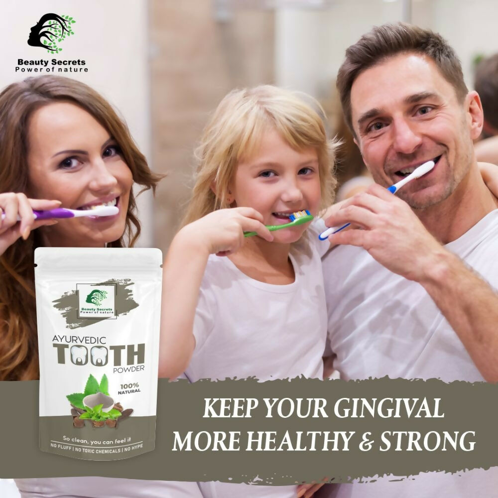 Beauty Secrets Ayurvedic Tooth Powder | Grocsy
