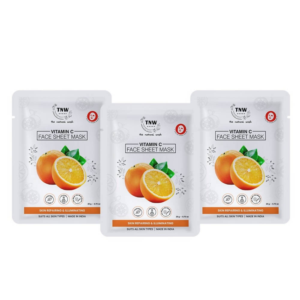 The Natural Wash Vitamin C Face Sheet Mask | Grocsy