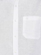 Ramraj Cotton Mens Linen Full Sleeve White Shirt | Grocsy