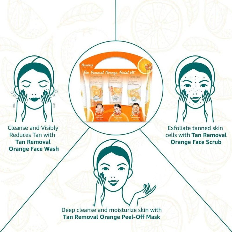 Himalaya Tan Removal Orange Facial Kit | Grocsy