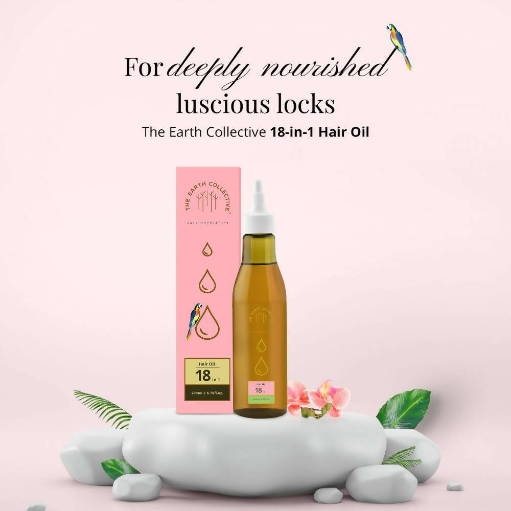 The Earth Collective 18 In 1 Hair Oil | Grocsy