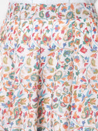 Myshka Multicolor Cotton blend Printed Skirt | Grocsy