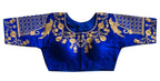 Vamika Blue Banglori Silk Embroidery Blouse For Women | Grocsy