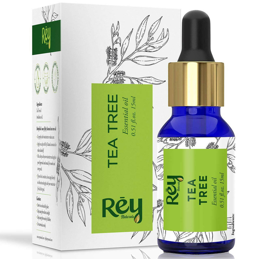 Rey Naturals Tea Tree Oil for Hair, Skin and Face Care | Grocsy