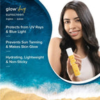 Aqualogica Glow + Dewy Sunscreen With Papaya & Vitamin C SPF 50+ PA++ | Grocsy