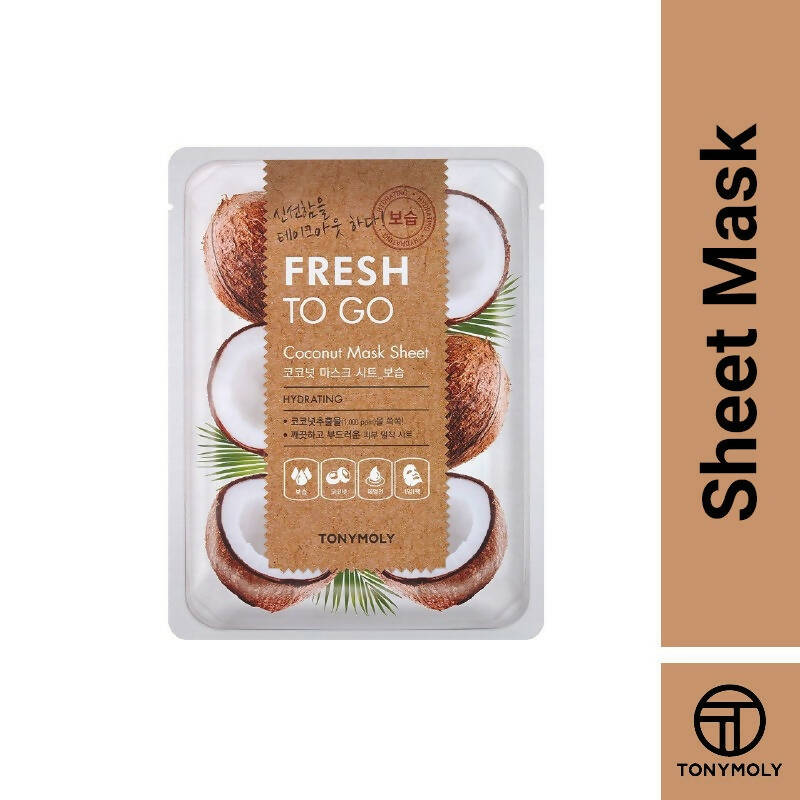 Tonymoly Fresh To Go Coconut Mask Sheet Hydrating - Korean Skincare | Grocsy