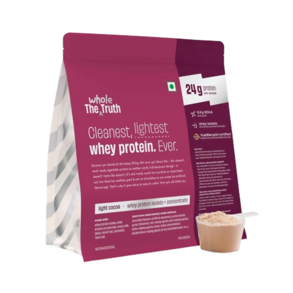 The Whole Truth Whey Protein Isolate+Concentrate - Light Cocoa | Grocsy