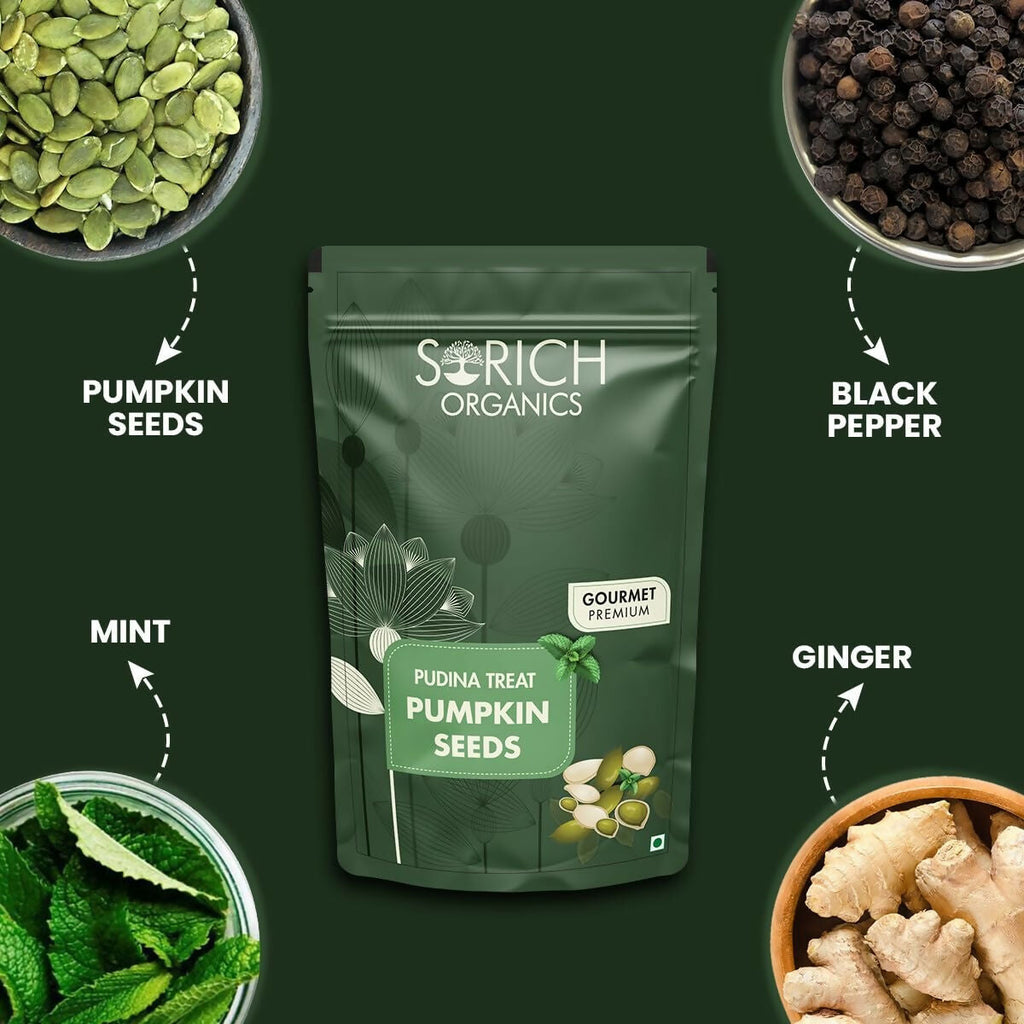 Sorich Organics Pudina Treat Pumpkin Seeds | Grocsy