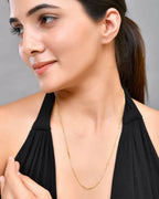 VOJ Gold-Polished Small Gold Beads Chain For Women | Grocsy