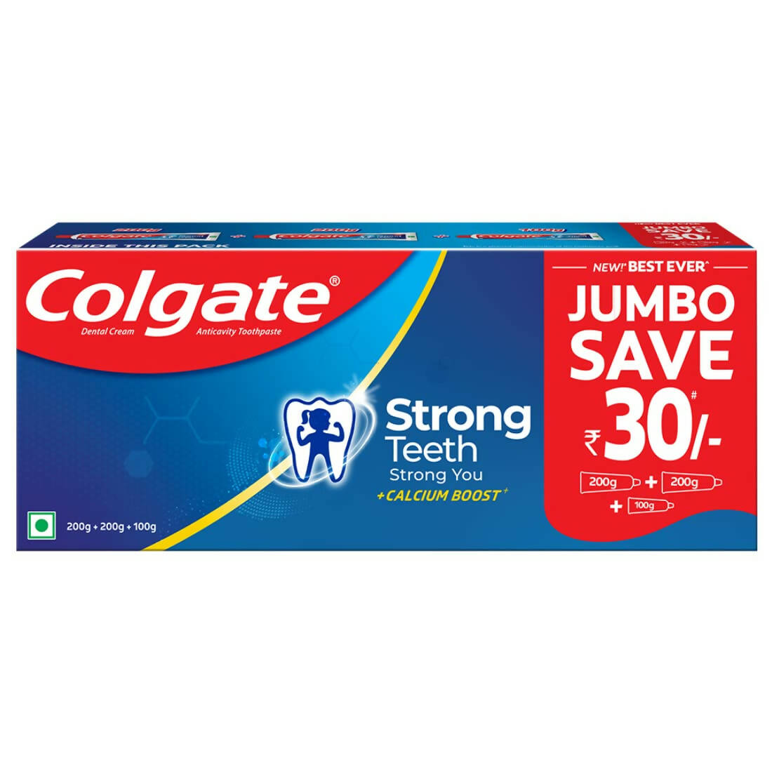 Colgate Strong Teeth Cavity Protection Toothpaste with Calcium Boost | Grocsy