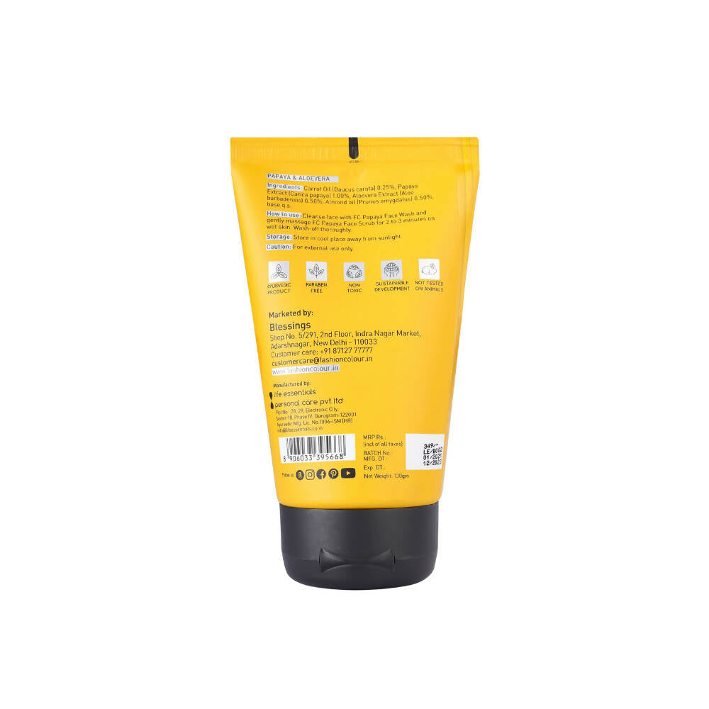 Fashion Colour Papaya Face Scrub | Grocsy