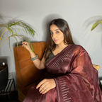 Vamsee Rinkle-Gotta Rama Organza Saree | Grocsy