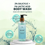 The Wellness Shop 2% Salicylic+1% Lactic Acid Body Wash | Grocsy