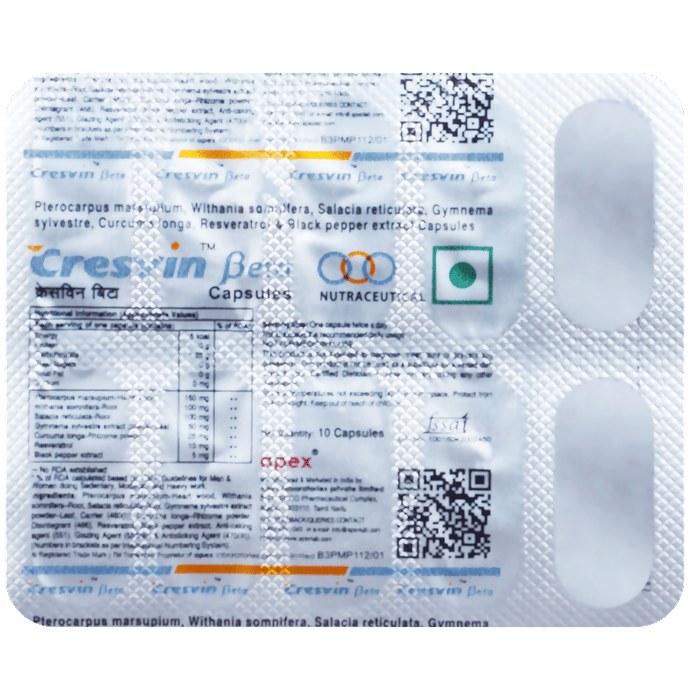 Apex Cresvin Beta Capsules | Grocsy