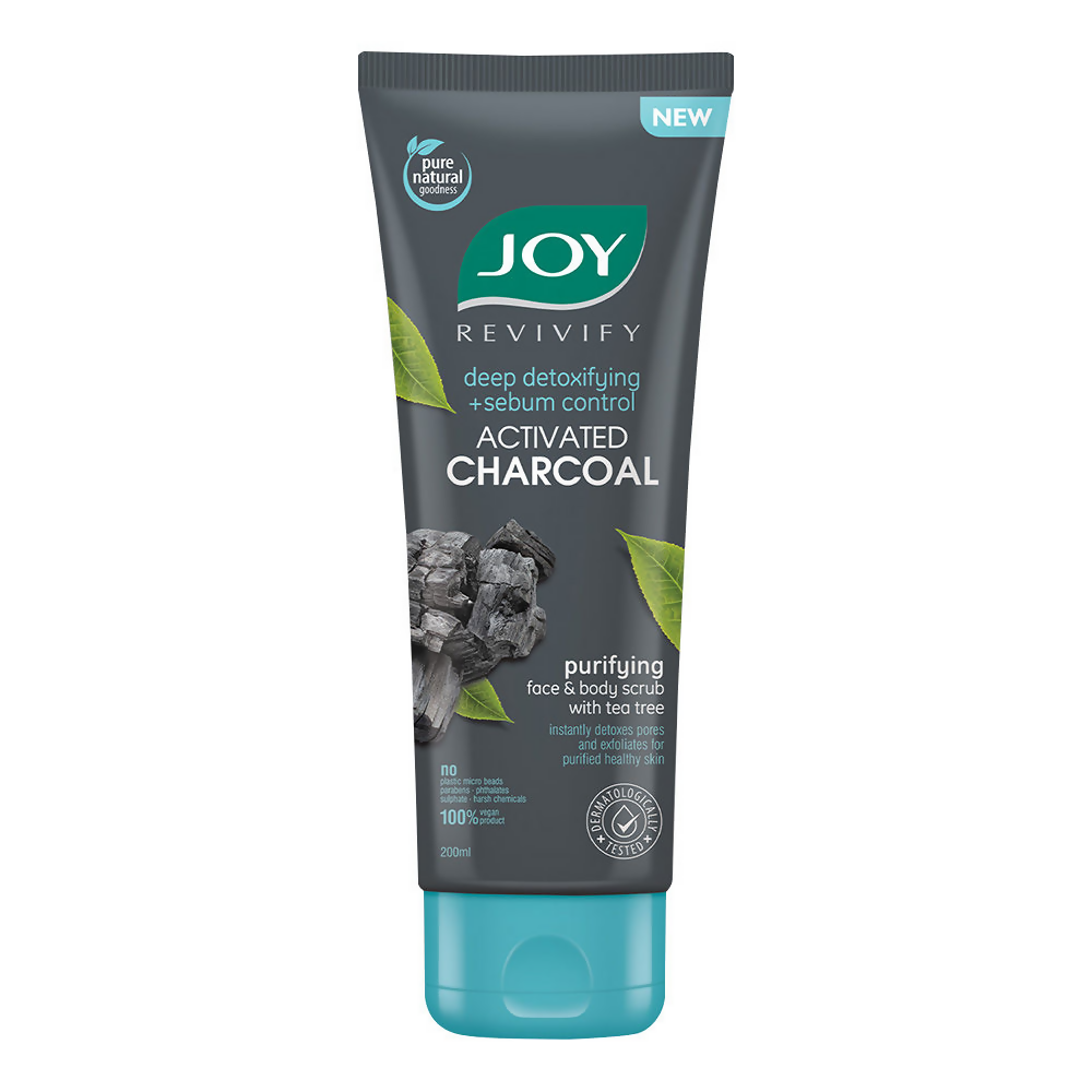 Joy Purifying & Exfoliating Charcoal Face & Body Scrub | Grocsy