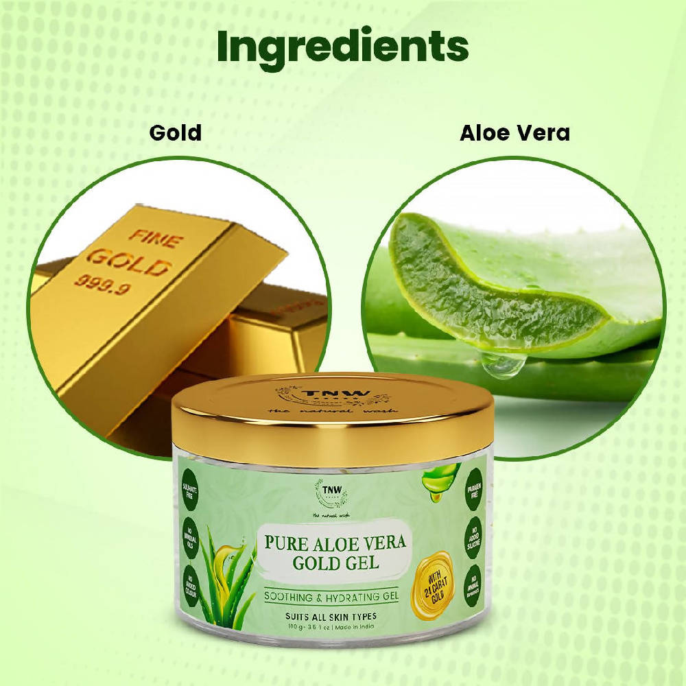 The Natural Wash Pure Aloe Vera Gold Gel | Grocsy