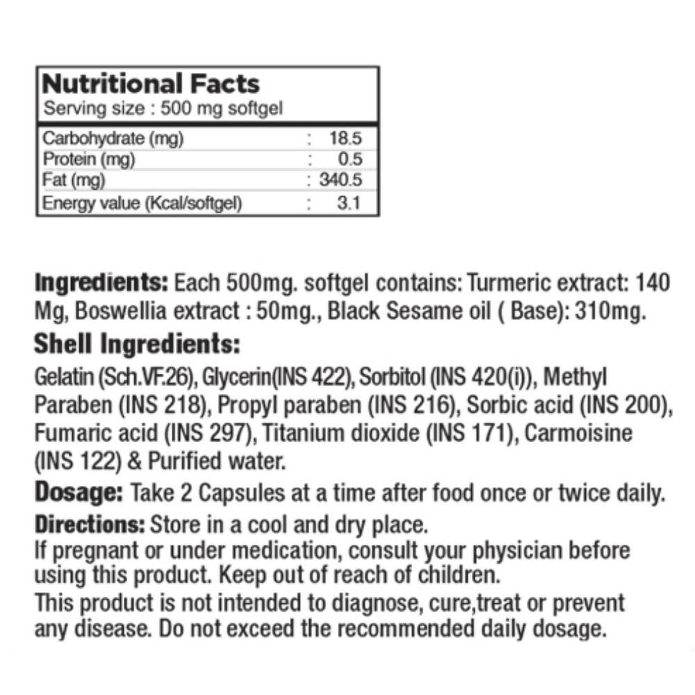 Curegarden Natural Rhulief Softgels | Grocsy