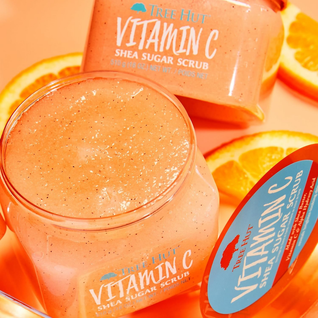 Tree Hut Vitamin C Shea Sugar Scrub, Ultra Hydrating and Exfoliating Scrub | Grocsy