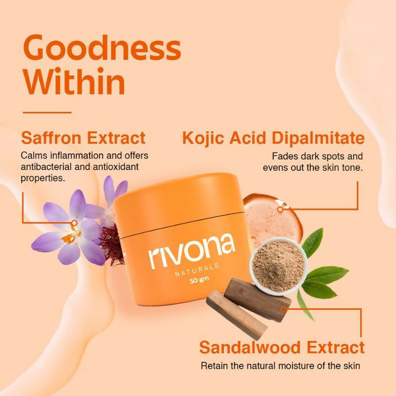 Rivona Naturals Honey And Saffron Face Moisturizing Cream | Grocsy