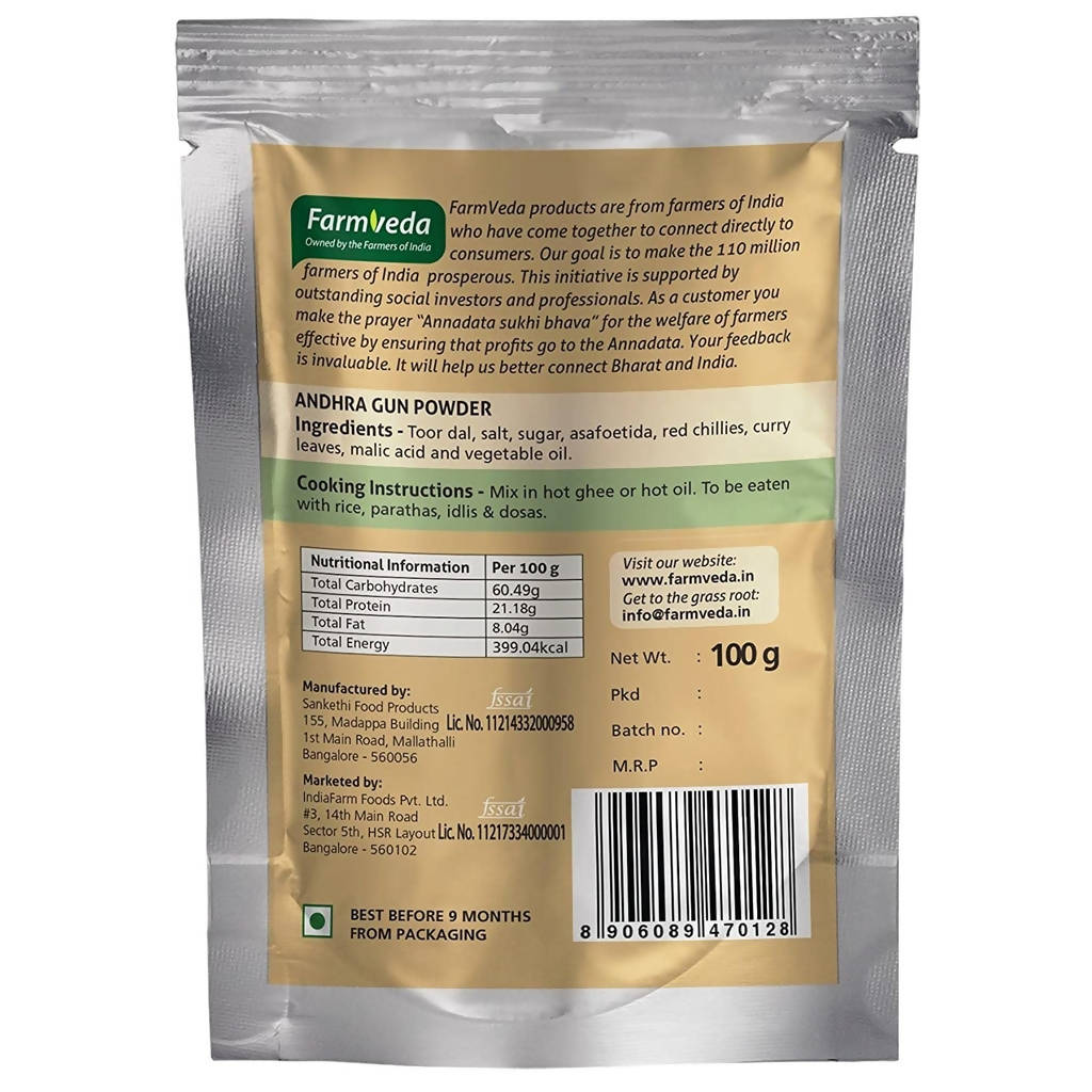 Farmveda Ready To Eat Plain Podi | Grocsy