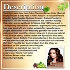 VedicAyurveda Henna Hair Color - Chestnut Brown | Grocsy