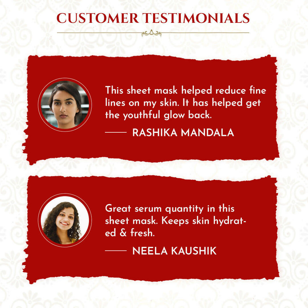 Khadi Essentials Pomegranate Serum Sheet Mask | Grocsy