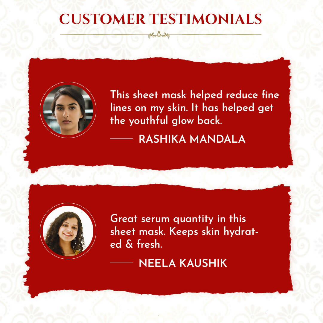 Khadi Essentials Pomegranate Serum Sheet Mask | Grocsy