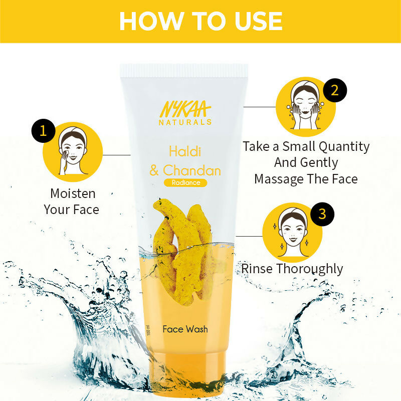 Nykaa Naturals Haldi & Chandan Face Wash for Radiant Skin | Grocsy