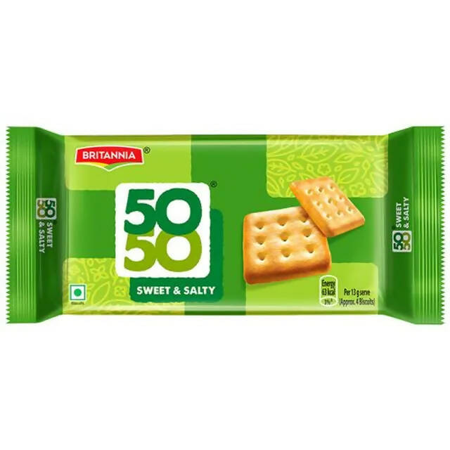 Britannia 50-50 Sweet & Salty Biscuits | Grocsy