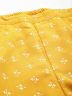 Ahalyaa Women's Traditional Wear Co-ords - Mustard | Grocsy