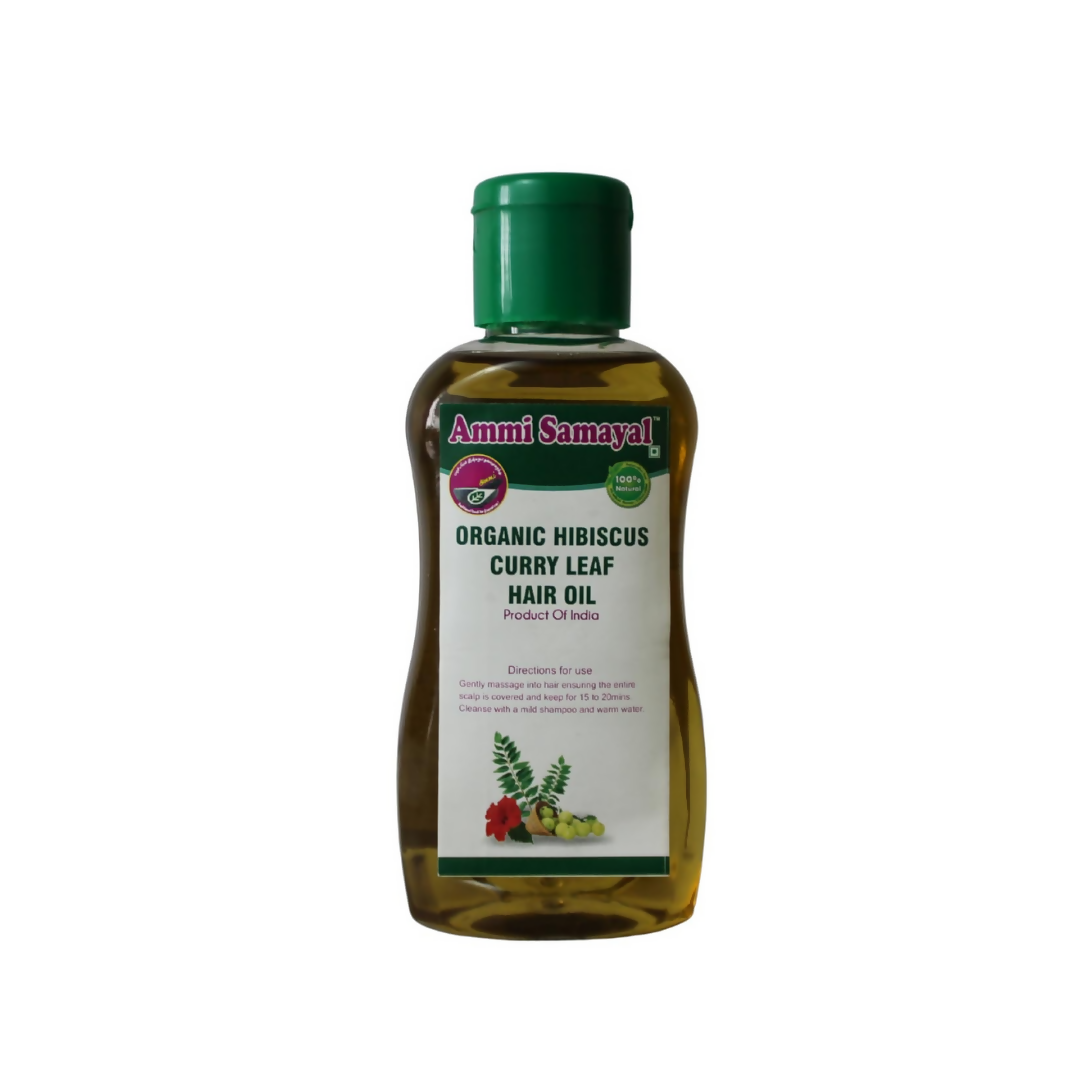 Ammi Samayal Organic Hibiscus and Curry Leaf Hair Oil | Grocsy