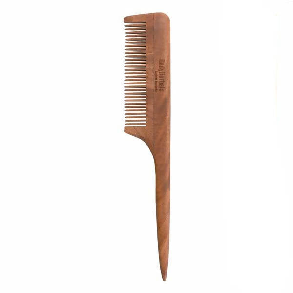 Bodyherbals Neem Wood Tail Comb Handle Dressing Comb | Grocsy