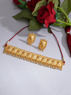 Gold plating jewellery set (Gold) - Ruby Raang | Grocsy