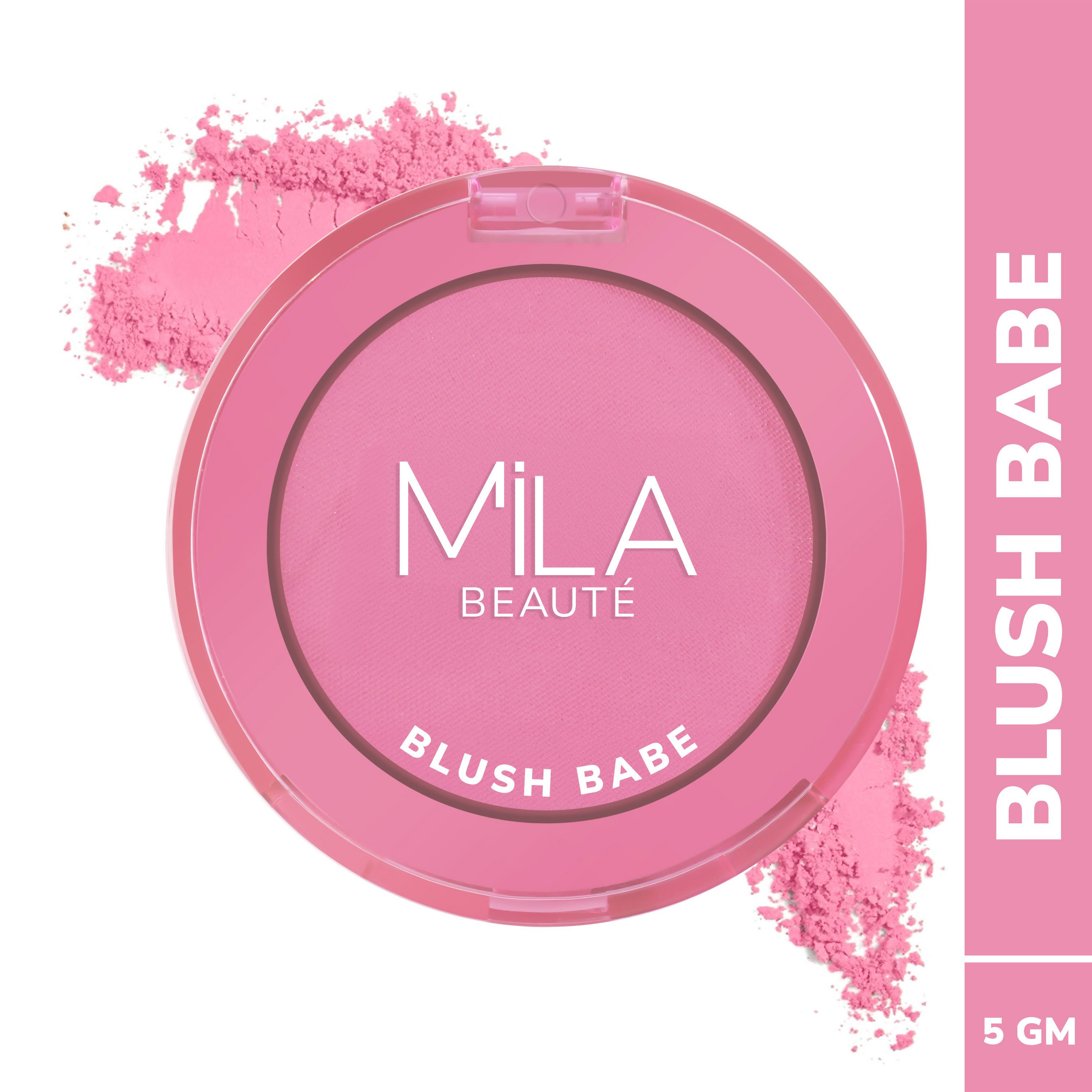 Mila Beaute Babe Blush Powder Blush - Candy Pink | Grocsy