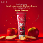 Dente91 Kids Toothpaste Protects Against Dental Caries & Hypersensitivity Fluoride Free Apple Flavour | Grocsy