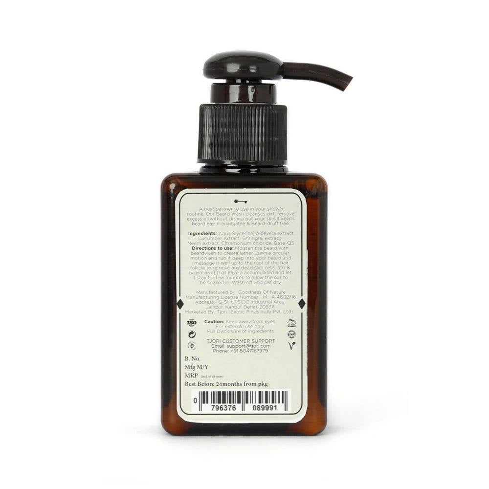 Tjori Woody Spice Beard Wash For Men | Grocsy