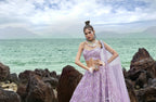 House of Panchhi Mauve Net Multi Sequins with heavy Zarkan embroidery Lehenga choli & Dupatta | Grocsy