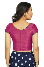 Aastha Fashion Women's Pink Art Silk Designer Party Wear Readymade Blouse | Grocsy